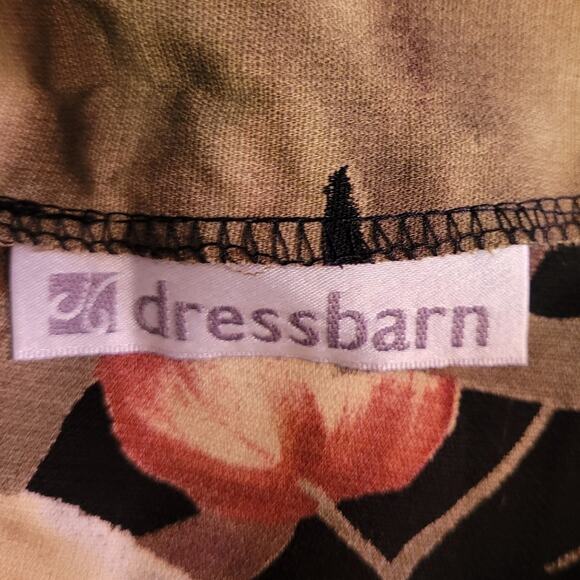 Vntg 90s Dressbarn Wrap Skirt Womens Sz 10 Rayon Floral Autumn Fall Midi - Picture 4 of 9